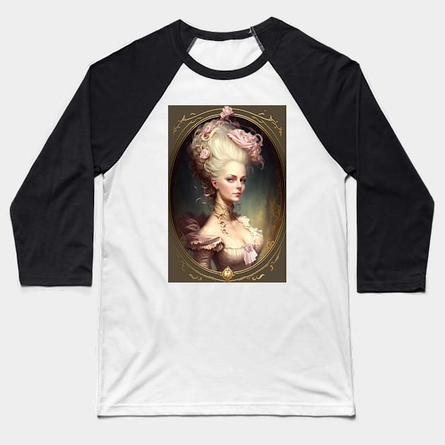 Versailles Baroness Baseball T-Shirt by ArtNouveauChic